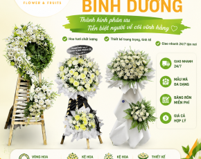 Hoa Chia Buồn Bình Dương Đẹp, Trang Trọng – Giao Nhanh 24/7