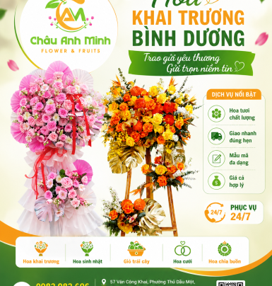 Hoa Khai Trương Bình Dương Đẹp, Sang Trọng – Giao Nhanh, Giá Tốt